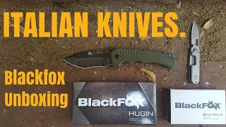 BlackFox knives first look and unboxing video.
