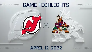 NHL Highlights | Devils vs. Coyotes - Apr. 12, 2022