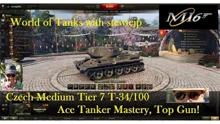 World of Tanks Tier 7 Czech Medium - Konstrukta T34/100 Ace Tanker