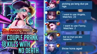 PRANK FANNY!!! WALANG IYAKAN JOKE LANG IHH!!!!! 😂PRANK IN MYHTIC!!! 18 KILLS!!! NO DEATH!! | MLBB