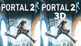 Portal 2 3D video 1 SBS VR box google cardboard