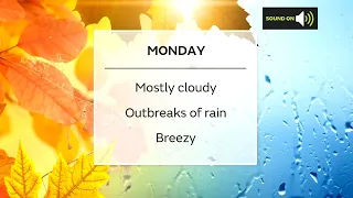 Monday Scotland weather forecast 11/10/21