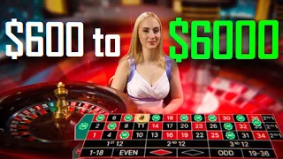 INSANE $600 TO $6000+ ROULETTE SESSION!! (super lucky)