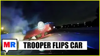 FOOTAGE: Cop Flips Pregnant Woman’s Car