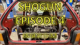 Ford Shogun Build - Episode 4. The engine is in!