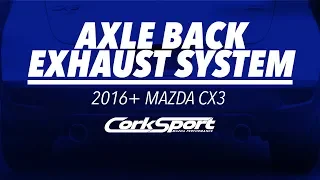 CX3 AWD Axle Back Exhaust System - 2016+ Mazda CX-3 AWD from CorkSport