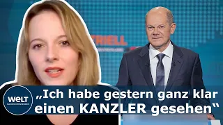 TV-TRIELL: Juso-Vorsitzende Rosenthal sieht Olaf Scholz als klaren Sieger | WELT Interview