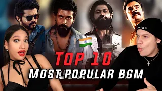 Waleska & Efra react to Top 10 Popular BGM of all time ft. Kalki, Master, Kgf, Lokiverse, Beast,