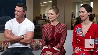 Luke Evans Rebecca Hall and Bella Heathcote LIVE with Mashable