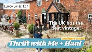Vintage Shopping in England + HAUL | Sourcing for resale in Europe