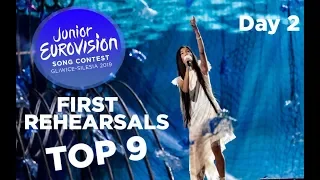 Junior Eurovision 2019 - First Rehearsals | Day 2 | Top 9