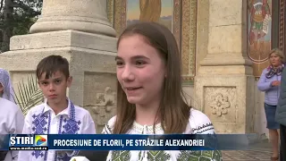 Procesiune de Florii, pe strazile Alexandriei