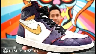 See How The Nike SB x Air Jordan 1 'LA To Chicago' Shoes Skate | First Impressions