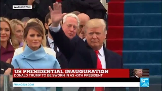 US Presidential inauguration: Donald Trump arrives to Capitol Hill to be sworn in