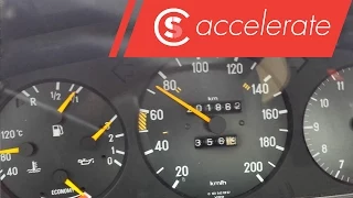 Mercedes Benz W123 200 Acceleration | 0-100 and 80-120