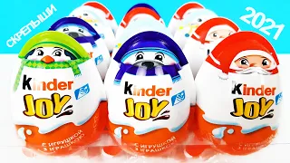 НОВОГОДНИЕ КИНДЕР ДЖОЙ 2021! Unboxing Christmas Kinder JOY Surprise eggs! Новая коллекция!