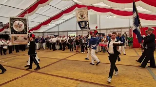 Schützenfest Allrath 2023 Einmarsch Festzelt Majestät