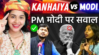 Kanhaiya Kumar Best Reply To Modi Bhakt Girl | Godi Media Roast 🤣 Indian Reaction On Godi Media