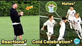 Mateo Messi Reactions After Teammates Copied his Dad Celebration 🙌🥶