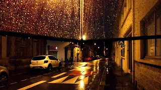 Walking in the night rain. Come under my umbrella and listen to the rain sounds 빗소리 ASMR