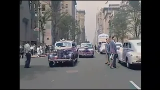 New York - Downtown (1940s) (Colorized, HD)