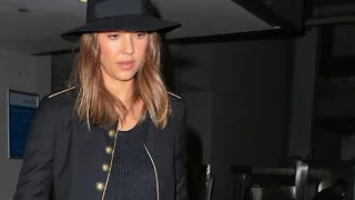 International Star Jessica Alba Returns To LA