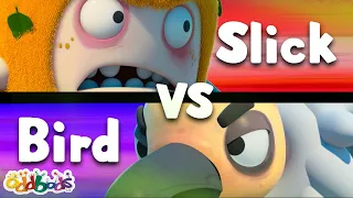 SLICK 🆚 BIRD | Tooth Madness + MORE | 1 HOUR | BEST Oddbods Full Episodes | Funny Cartoons for Kids