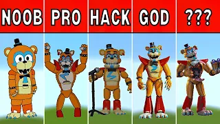 Pixel Art (NOOB vs PRO vs HACKER) Glamrock Freddy in Minecraft