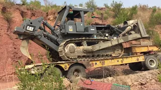 How to unload dozer without ramp!!