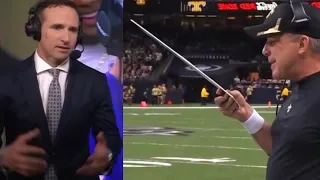 Drew Brees becomes an auctioneer when asked about playcalls in Sean Payton’s Offense (TV Commentary)