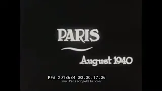 OCCUPIED PARIS, FRANCE  1940 GERMAN 16mm HOME MOVIE   HOTEL MAJESTIC HEADQUARTERS  (SILENT) XD13634