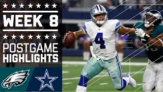 Eagles vs. Cowboys | NFL Week 8 Game Highlights