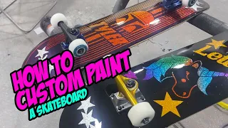 How to custom paint skateboards