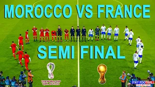 PES - Morocco vs France Semi Final - FIFA World Cup 2022 Qatar - Full Match All Goals HD - Gameplay
