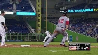 WSH@MIA: Harper scores the first run on an error