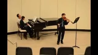 Ian played accompanist with his violin buddy