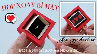 HỘP XOAY BÍ ẨN ĐỂ QUÀ TẶNG - (ROTATING BOX HANDMADE) - NGOC VANG Handmade