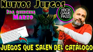 🎮 Nuevos Juegos A Xbox Game Pass 💚 Juegos Que Salen De Game Pass 🕹️ 2da Quincena De Marzo 🏆 Logros