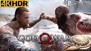 God of War (PS5) 4K 60FPS HDR Gameplay Walkthrough Part 1: Stranger Boss (FULL GAME) No Commentary