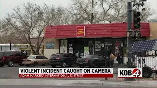 Video shows store employee hold machete to suspected thief