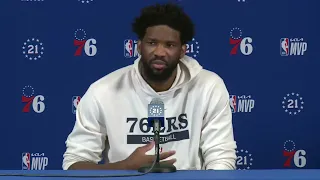 JOEL EMBIID MVP SPEECH ask to Cameroonian,  to look at him like a role model and think it's possible