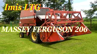 Комбайн Massey Ferguson 206 в неболшом хозяйстве.