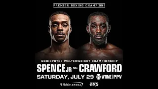 SPENCE VS CRAWFORD LIVE AT THE MEDIA WORKOUT IN LAS VEGAS  #tpwp