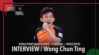 Interview Wong Chun Ting | 2020 World Team Qualification