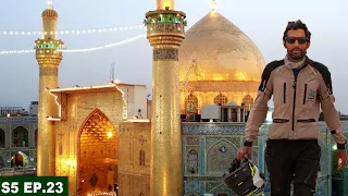 THE HOLY CITY OF NAJAF IRAQ 🇮🇶 | S05 EP.23 | PAKISTAN TO SAUDI ARABIA MOTORCYCLE