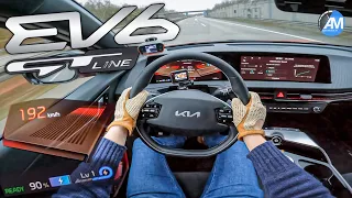 NEW! KIA EV6 GT Line (325hp) | Fast Autobahn Range & Charge⚡️🔋 | by Automann in 4K