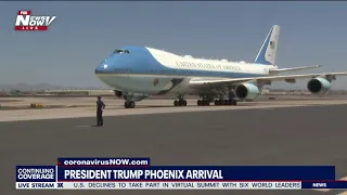 TRUMP IN PHOENIX: President arrives in Valley for Honewell tour