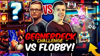 LUSTIGSTE GEGNER DECK CHALLENGE JEMALS?! | Duell gegen Flobby! | Clash Royale Deutsch