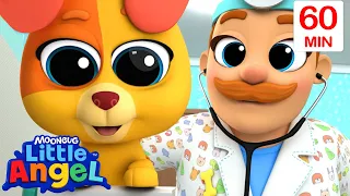 Bingo at the Vets 🐶 | Little Angel 😇 | Kids Learn! | Nursery Rhymes | Sing Along