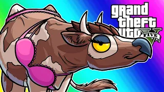 GTA5 Online Funny Moments - Lui's Animal Buddies!